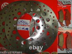 2 Brembo Front Discs And Pads Honda Xrv 750 Africa Twin 1996 1997 7c7