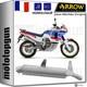 Approved Arrow Exhaust For Honda Xrv 650 Africa Twin 1989 89, Paris-dakar Style