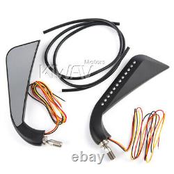Axe Black Led Mirrors Motorcycle Indicator For Honda Xrv 750 Africa Twin Vf 1000