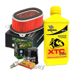 Bardahl XTC 10W40 Oil Change Oil Filter Air Spark Plugs Honda XRV Africa Twin 750