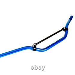 Blue Aluminum Motocross Handlebar, High, for Honda XRV 750 Africa Twin with ABE