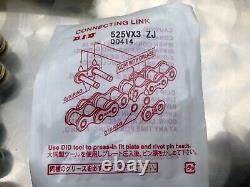 DID 525 VX3 Chain, X-Ring, 124 Links for Honda XRV 750 Africa Twin, RD04, RD04