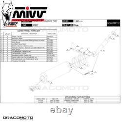 Exhaust HONDA XRV 750 AFRICA TWIN 1993 1994 MIVV Oval Carbon