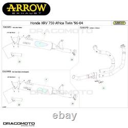 Exhaust Header HONDA XRV 750 AFRICA TWIN 2000 2001 ARROW RC