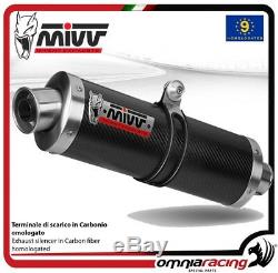 Exhaust MIVV Oval Of Approves Carbon Pot Xrv750 Honda Africa Twin 2001 01