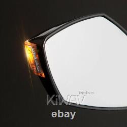 Flashing E-mark Carbon Mirror For Honda Xrv 750 Africa Twin Vf 1000