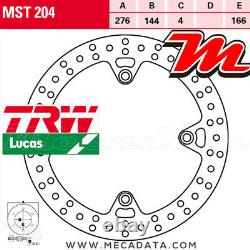 Front Brake Disc Trw Lucas Mst 204 Honda Xrv 750 Africa Twin (rd04) 1990