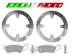 Front Brake Discs Pads Pair Honda XRV Africa Twin 750 RD07A 1998 1999 1050