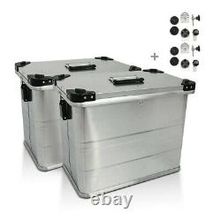 Gobi 45l Aluminium Lateral Suitcases For Honda Africa Twin Xrv 750 / 650 - Kit
