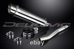 HONDA XRV750 AFRICA TWIN 1993-2003 Exhaust Silencer 350mm Round Stainless Steel