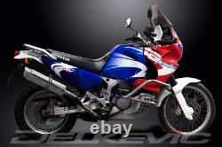HONDA XRV750 AFRICA TWIN 1993-2003 Exhaust Silencer 350mm Round Stainless Steel