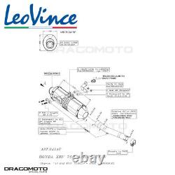 HONDA XRV 750 Africa Twin 1993-2003 Leovince LV One Evo Exhaust Pot Appro
