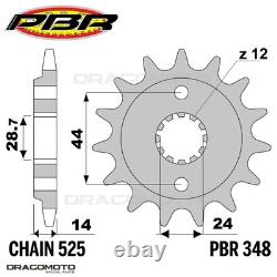 HONDA XRV AFRICA TWIN (RD07) 750 1993-2003 chain sprocket crown set 525 PBR