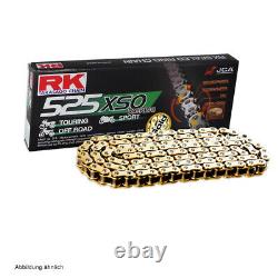 Honda Xrv 750 Africa Twin 93-01 Channel Rk GB 525 Xso 124 Open Gold
