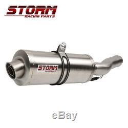 Storm by by mivv exhaust oval steel for honda xrv 750 africa twin 1994 94