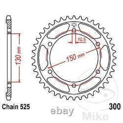 JMT 525X2 Chain 16 Tooth Sprocket 49 Tooth Gear for Honda 650 XRV Africa Twin