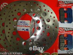 Kit 2 Brembo Discs And Pads Before Honda Xrv 750 Africa Twin 1991 1992 7c7