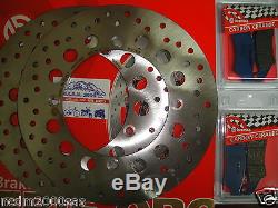 Kit 2 Brembo Discs And Pads Before Honda Xrv 750 Africa Twin 2001 2002 7c7