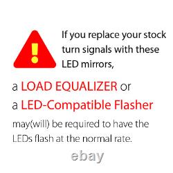 LED Integrated Turn Signal Motorcycle Mirrors for Honda XRV 750 Africa Twin VF 1000