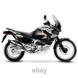 Leovince LV One Evo Steel Exhaust for Honda XRV 750 Africa Twin 1995-2005