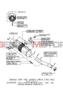 Leovince LV One Evo Steel Exhaust for Honda XRV 750 Africa Twin 1995-2005