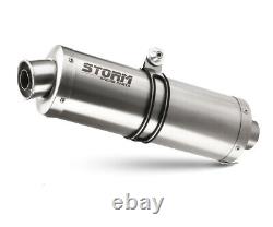 Mivv Storm Oval Exhaust for Honda XRV 750 Africa Twin 1993-2002