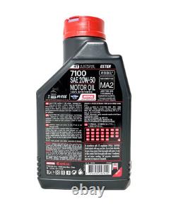 Motul 7100 20W50 Cutting Oil Kit for Honda XRV750 Africa Twin RD04 90-92