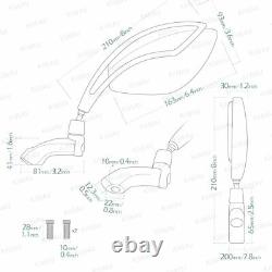 Orca Folding Retro M10 Pr Honda Xrv 750 Africa Twin Vf 1000 360° Adjustment