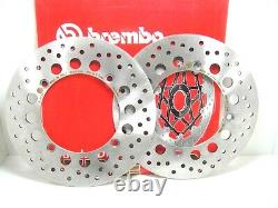 Pair of 2 Front Brake Discs Brembo 68B407C7 Honda XRV Africa Twin 750 1997