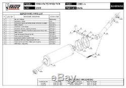 Pot D Echappament MIVV Oval Stainless For Honda Africa Twin Xrv 750 1996 96