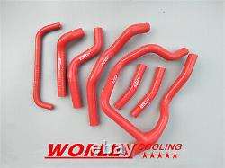 RED Silicone Radiator Hose kits for HONDA XRV750 XRV 750 AFRICA TWIN 7 pieces