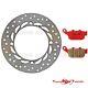 Rear Brake Disc + Pads Sp For Honda Xrv Africa Twin 750 1990-2002