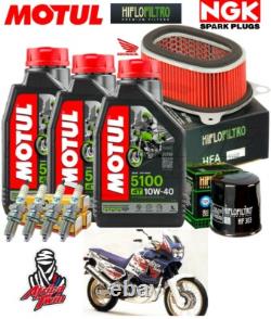Set / Maintenance Honda XRV / Africa / Twin 750 1998 MOTUL5100 10W40 Oil Air