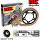 Set Transmission Silent Rk 525xso16-46gbr For Honda 750 Xrv Africa Twin 1990-19