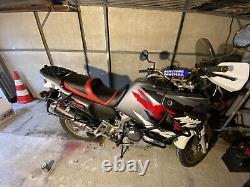 This title translates to: 'This Grand Comfort seat compatible with HONDA AFRICA TWIN XRV 750 1993-2002 by Top Sellerie'