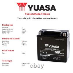 YTX14-BS Yuasa Original Sealed Battery for Honda XRV Africa Twin 750 1993-2003