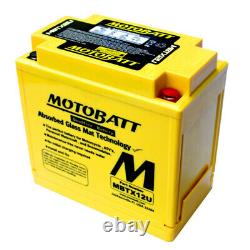 Batterie Préchargé MOTOBATT MBTX12U Honda XRV Africa Twin 750 19932003
