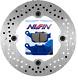 Disque Frein Arrière Ng Honda Xrv 750 Africa Twin 1990 1992 + Plaquette De Frein