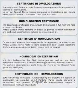 Echappement approuve paris dacar arrow pour honda xrv 750 africa twin 2004 04