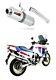 Échappement Exhaust Dominator Oval Xrv 750 Africa Twin 90-92 Rd04 + Db Killer