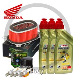 Entretien Honda XRV Africa Twin 750 1993 2002 Castrol 15W50 F. Huile Air Bougies