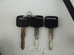 Honda Africa Twin XRV 650 RD03 1988 Bouton de Démarrage Réservoir Fermé 3x Clé