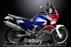 Honda XRV750 Africa Twin 1993-03 Echappement KIT-Silencieux 420mm Tri-Ovale Inox