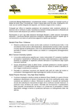 Kit De Filtre À Huile Bardahl XT4R 10W60 Pour Honda XRV650 Africa Twin 19881990