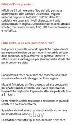 Kit De Filtre À Huile Bardahl XT4R 10W60 Pour Honda XRV650 Africa Twin 19881990