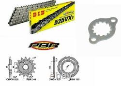 Kit De Transmission Honda XRV 650 Africa Twin DID525VX3 Couronne Pignon + Fermo