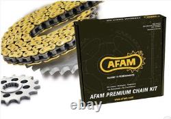 Kit chaine transmission AFAM pour HONDA XRV650 AFRICA TWIN 1988-1989