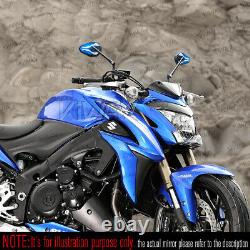 Rétroviseurs ViperII noir bleu universel pour Honda xrv 750 africa twin VF 1000