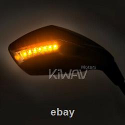 Rétroviseurs chromé LED Clignotant moto pour honda xrv 750 africa twin VF 1000