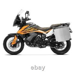 Sacoches aluminium 40l + supports 18mm pour Honda Africa Twin XRV 750 / 650